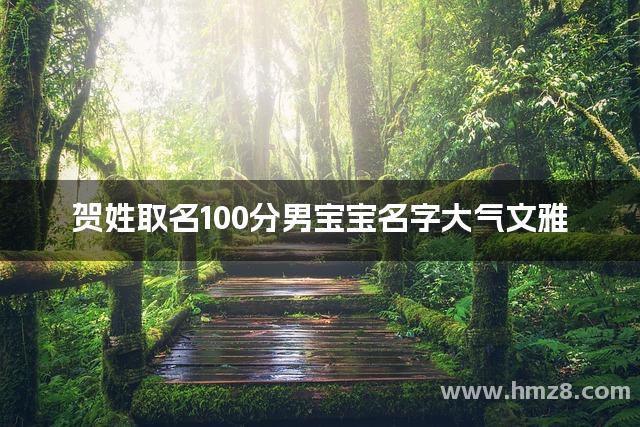 贺姓取名100分男宝宝名字大气文雅