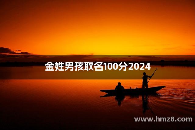 金姓男孩取名100分2024