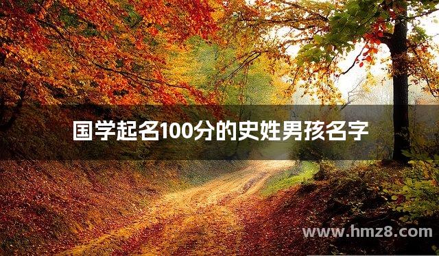 国学起名100分的史姓男孩名字