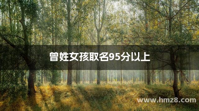 曾姓女孩取名95分以上