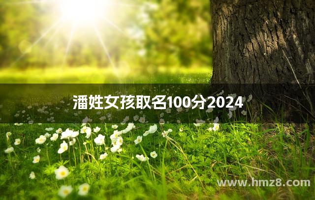 潘姓女孩取名100分2024