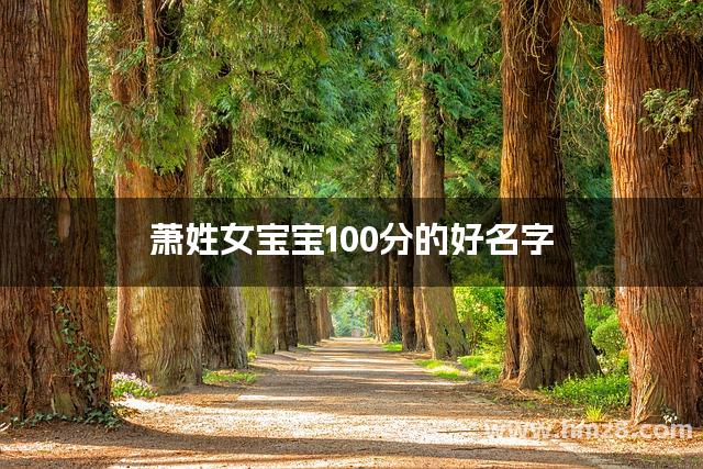 萧姓女宝宝100分的好名字