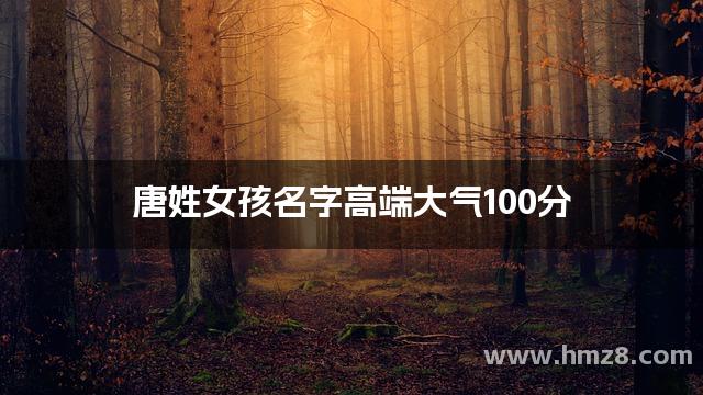 唐姓女孩名字高端大气100分