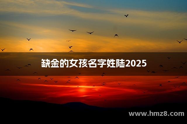 缺金的女孩名字姓陆2025