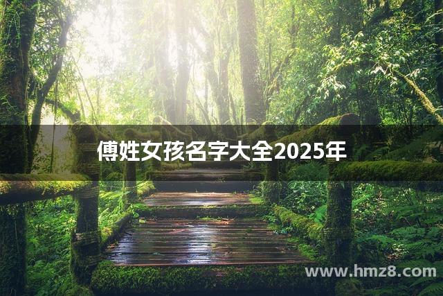 傅姓女孩名字大全2025年