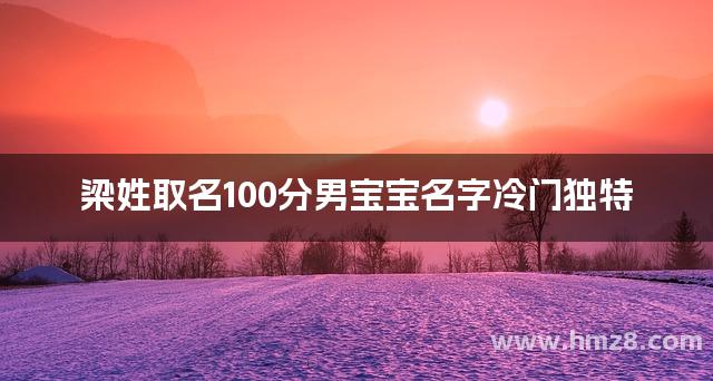 梁姓取名100分男宝宝名字冷门独特