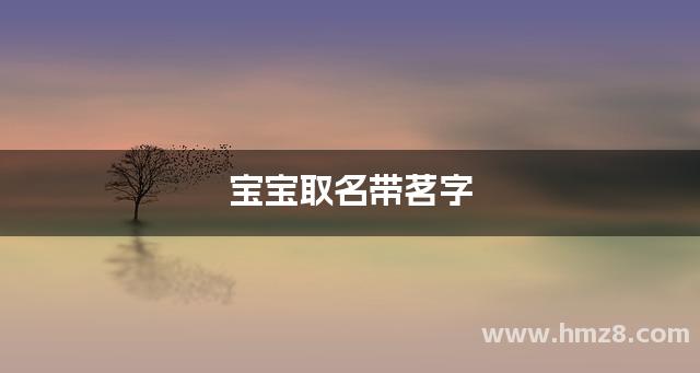 宝宝取名带茗字